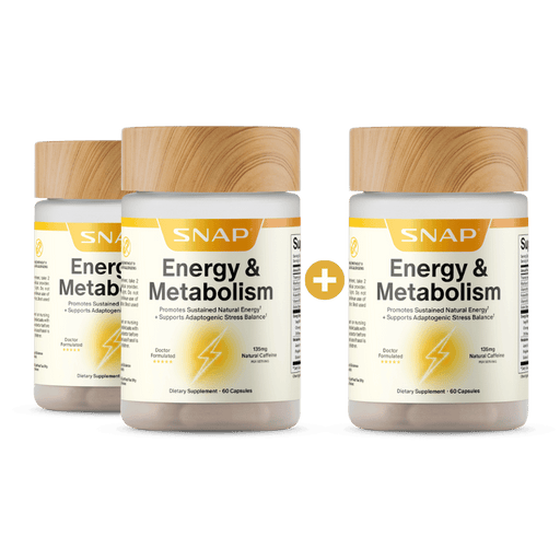 Snap Supplements Energy & Metabolism - Buy 2, Get 1 Free Seashell