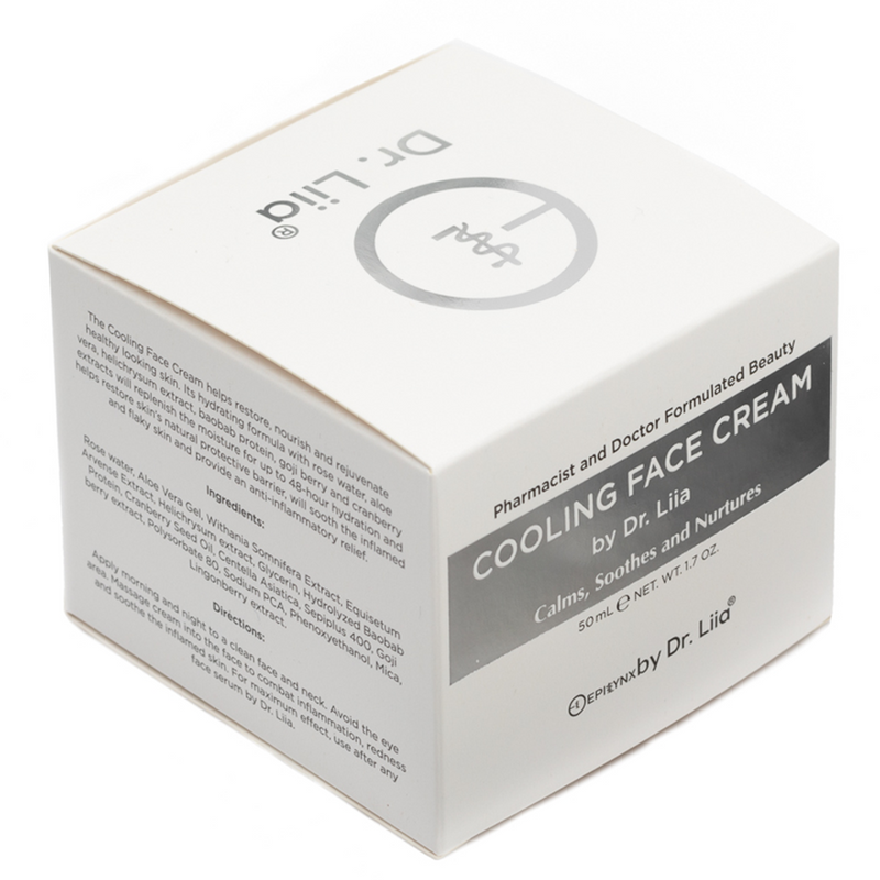 EpiLynx Glow Boosting Cooling Elixir for Redness Relief & Dewy Hydration – Gluten-Free, Hypoallergenic Face Creams Light Gray