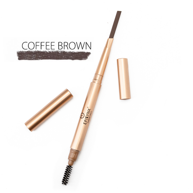 EpiLynx Brow-Defining Eyebrow Pencil – Precision, Blendable & Allergen-Friendly Bisque dark brown,dark coffee,dark grey,black