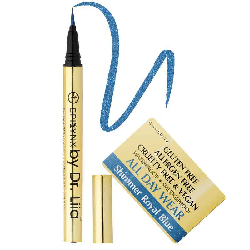 EpiLynx Waterproof Liquid Eyeliner Pen – Vegan, Gluten-Free, Smudge-Proof Precision in Matte & Shimmer Shades White Smoke black,brown,blue,green,dark purple,shimmer royal blue,shimmer gold brown,shimmer royal purple,shimmer spring green,shimmer summer red,shimmer black,Gift Set: black - brown - green - blue - purple,Gift Set: all shimmer precision eyeliners