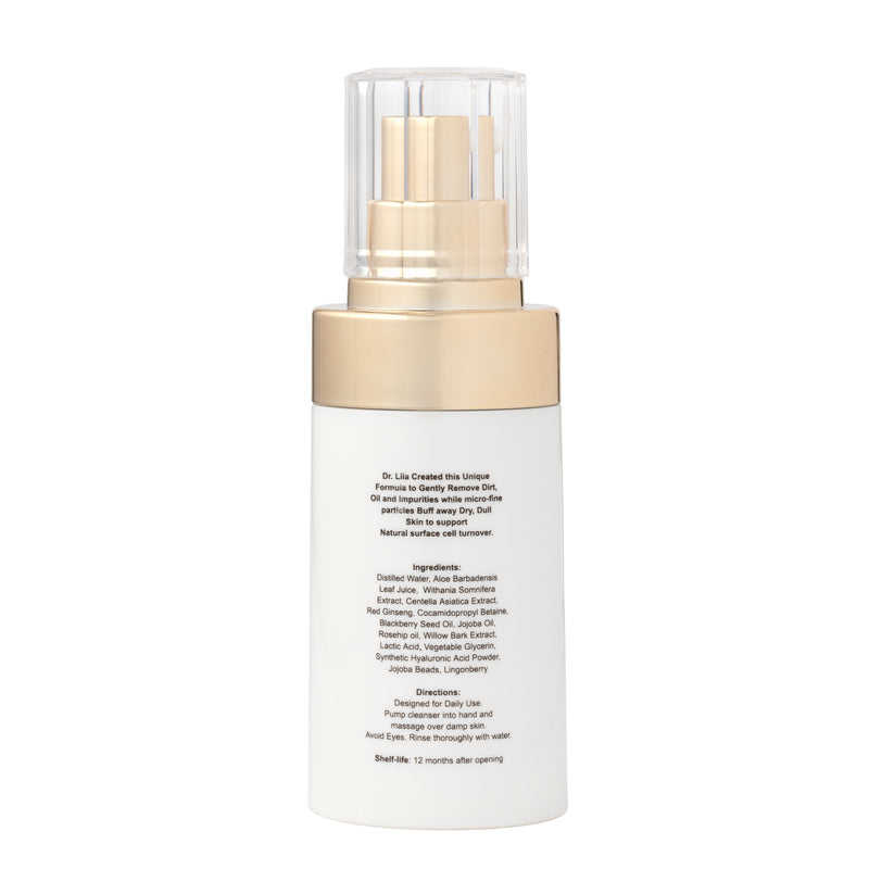 EpiLynx Gentle Exfoliating Face Scrub – Hyaluronic Acid, Aloe Vera & Biodegradable Jojoba Beads Face Cleanser Lavender