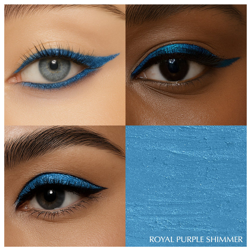 EpiLynx Soft-Glide Kajal Eyeliner Pen – Smudge-Resistant, Comfortable Wear for Sensitive Eyes eyemakeup Steel Blue Blackest Black,Moonlight Black Shimmer,Royal Purple Shimmer,Moonlight White Shimmer,Royal Blue Shimmer
