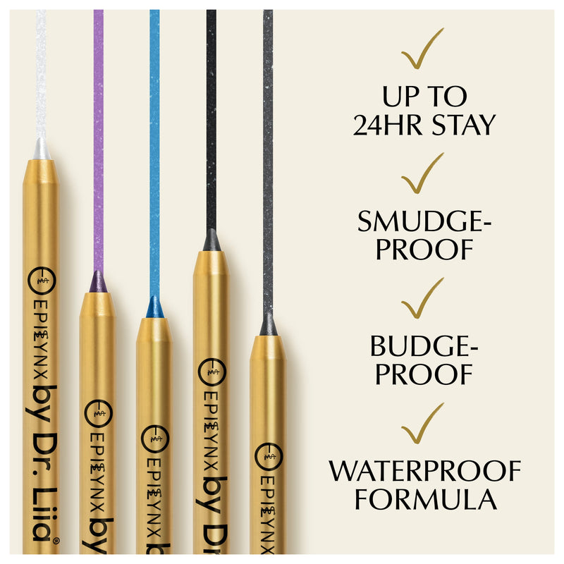 EpiLynx Soft-Glide Kajal Eyeliner Pen – Smudge-Resistant, Comfortable Wear for Sensitive Eyes eyemakeup Misty Rose Blackest Black,Moonlight Black Shimmer,Royal Purple Shimmer,Moonlight White Shimmer,Royal Blue Shimmer