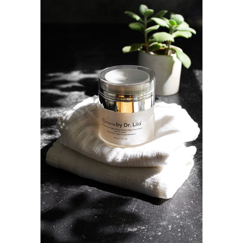 EpiLynx Wrinkle Repair Retinol Night Cream – Vegan, Gluten-Free, Regenerating Anti-Aging Moisturizer Face Creams Black