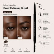 Sydoni Skincare and Beauty SYDONI MICRO-TIP BROW DEFINING PENCIL | Precise Natural Brows Brow Pencil Misty Rose Espresso - Suggested for darkest brown to black hair
