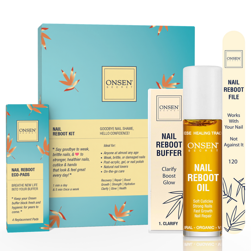 Onsen Secret Essential Nail Reboot Kit (Oil) Nail Kit Black Nail Reboot Kit