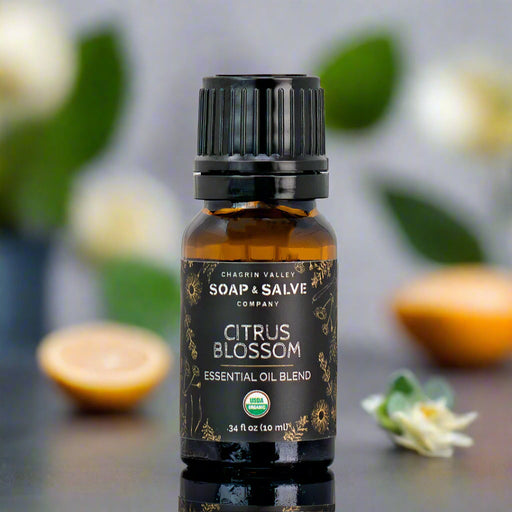 Chagrin Valley Soap & Salve Essential Oil Blend: Citrus Blossom Essential Oil Blend Light Slate Gray 10 ml Euro Dropper