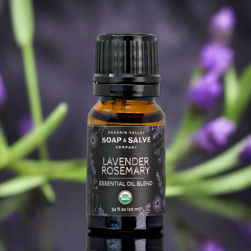Chagrin Valley Soap & Salve Essential Oil Blend: Lavender Rosemary Essential Oil Blend Dark Slate Gray 10 ml Euro Dropper