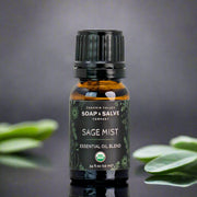 Chagrin Valley Soap & Salve Essential Oil Blend: Sage Mist Essential Oil Blend Dim Gray 10 ml Euro Dropper