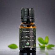 Chagrin Valley Soap & Salve Essential Oil Blend: Spring Mint Essential Oil Blend Dark Slate Gray 10 ml Euro Dropper