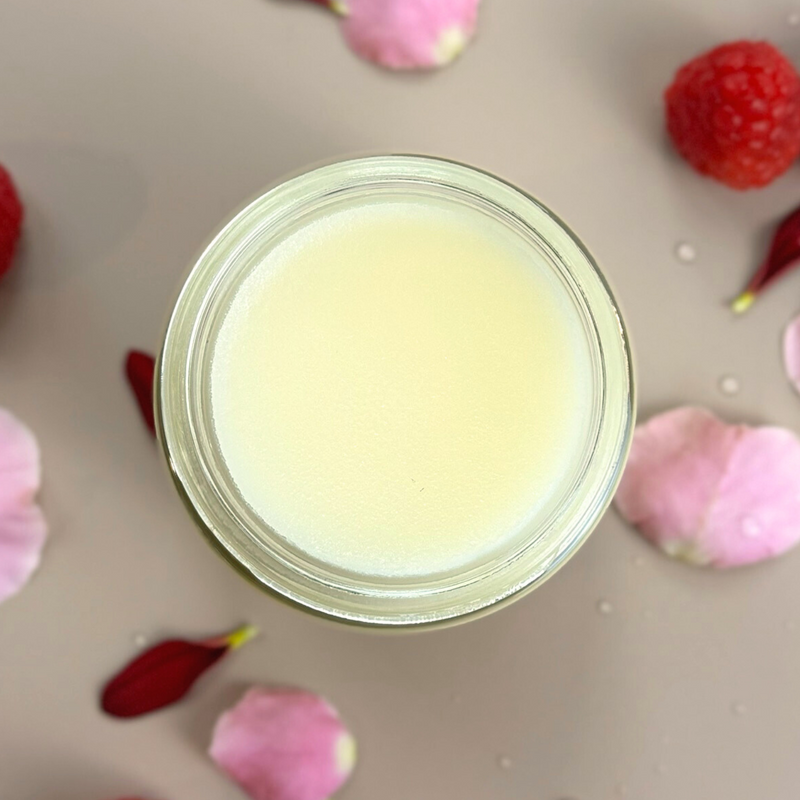 Clara & Fritz Tallow Shop Essential Soothing Recovery Body Balm with Infused Calendula Lotion & Moisturizer Rosy Brown