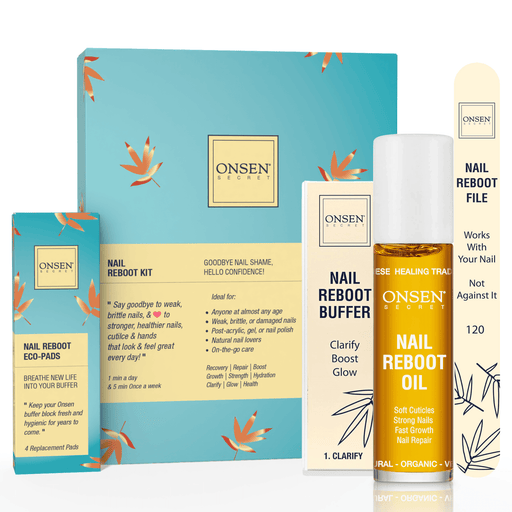 Onsen Secret Essential Nail Reboot Kit (Oil) Nail Kit White Smoke Nail Reboot Kit