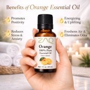 ZAQ Skin & Body Orange Essential Oils White Smoke 30 ml (Orange),15 ml
