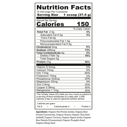 Hallelujah Diet Essential Protein Powder (Pure Flavor) Protein Powder Dark Slate Gray