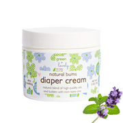 Green + Lovely Natural Bums Diaper Rash Cream - Effective Natural Diaper Cream - 2 oz. Natural Bums Diaper Rash Cream Organic Lavender