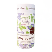 Green + Lovely Natural Bums Organic Soothing Herbal Baby Powder - 6 oz Baby Powder Beige