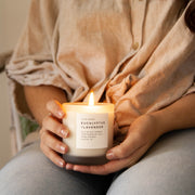 Slow North Eucalyptus + Lavender - Signature Soy Candle Frosted Candles Rosy Brown