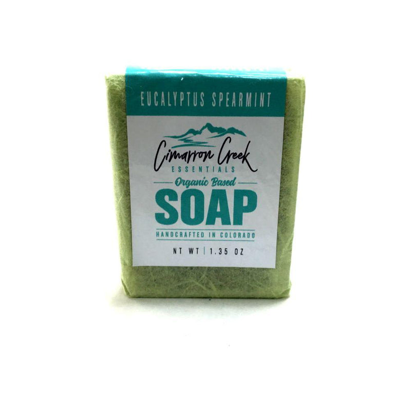 Cimarron Creek Essentials Eucalyptus Spearmint Organic Bar Soap 5.4oz Bath & Body Dark Gray Travel Bar