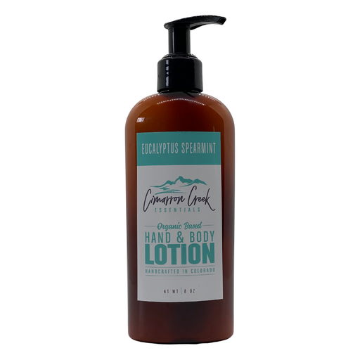 Cimarron Creek Essentials Eucalyptus Spearmint Organic Hand & Body Lotion Lotion & Moisturizer Slate Gray 8oz - Plastic Bottle