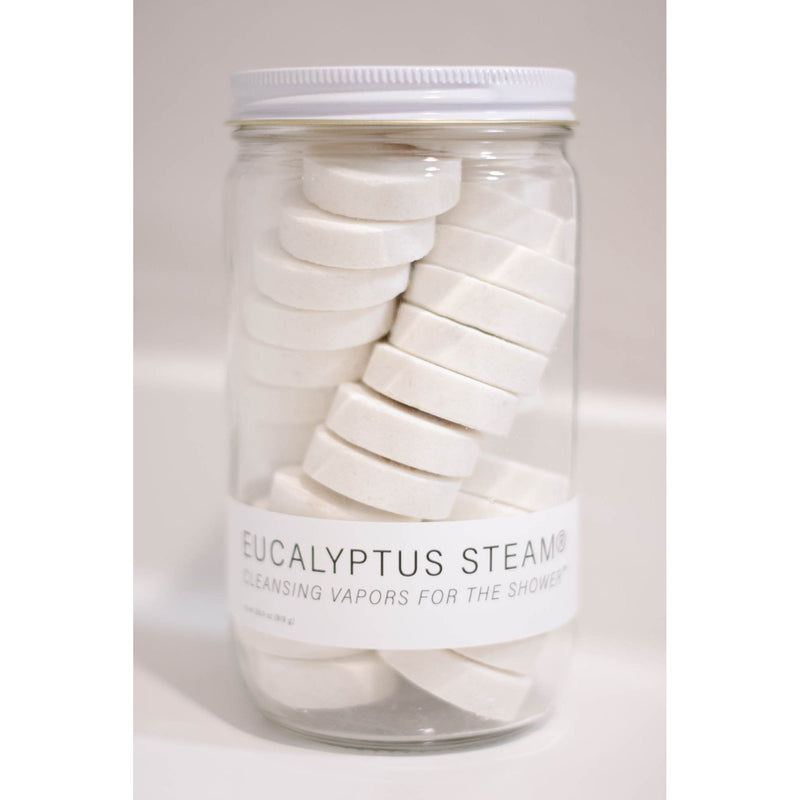 No Tox Life EUCALYPTUS STEAM® Cleansing vapors for the shower® - Bulk Jar - No Tox Life® Gray