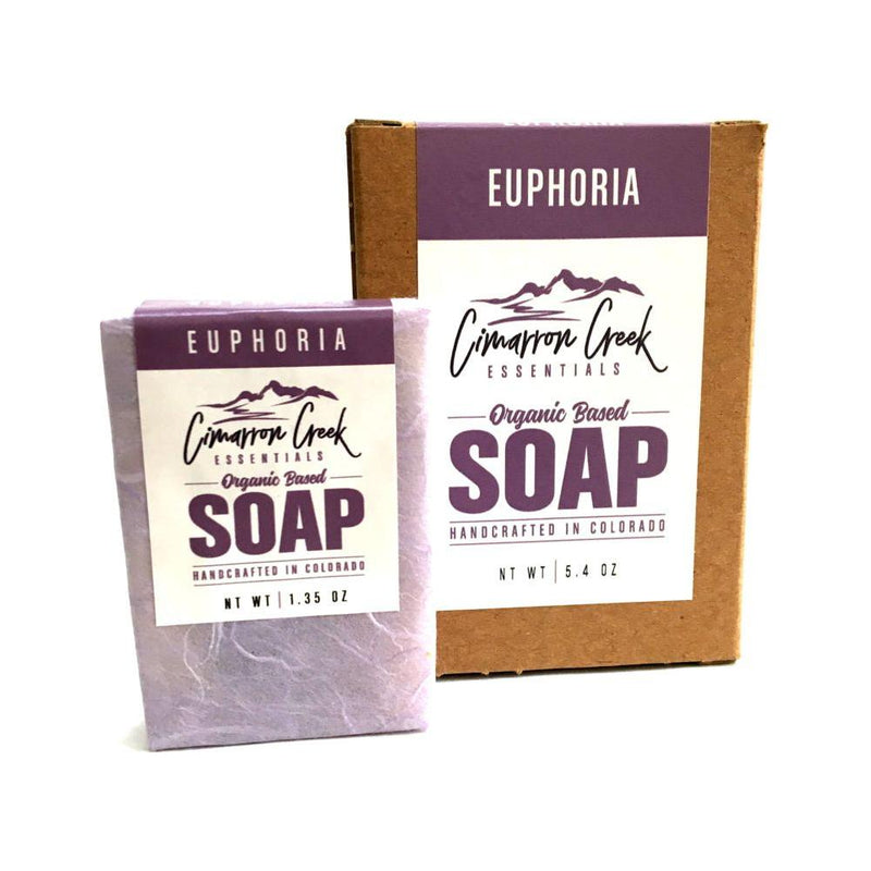 Cimarron Creek Essentials Euphoria Organic Bar Soap 5.4oz Bath & Body Light Gray Full Bar,Travel Bar