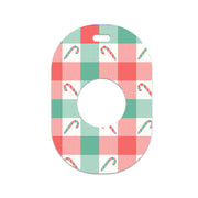 Peelz Peppermint Plaid Eversense 365 Smart Transmitter Sticker - Pump Peelz Peelz/Stickers White Smoke