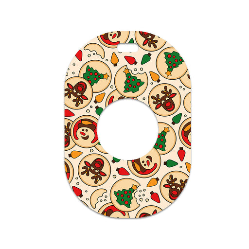 Peelz Santa's Cookies Eversense 365 Smart Transmitter Sticker - Pump Peelz Peelz/Stickers White Smoke