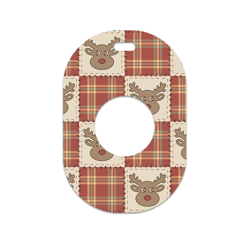 Peelz Rustic Reindeer Eversense 365 Smart Transmitter Sticker - Pump Peelz Peelz/Stickers White Smoke