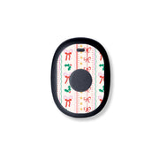 Peelz Holly Jolly Ribbon Eversense 365 Smart Transmitter Sticker - Pump Peelz Peelz/Stickers White Smoke