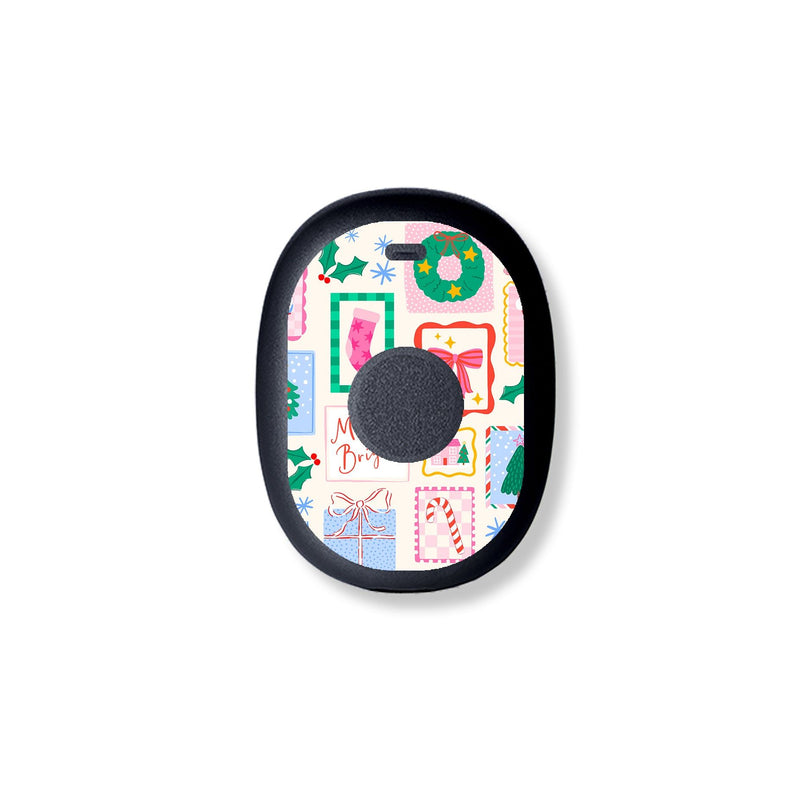 Peelz Holiday Greetings Eversense 365 Smart Transmitter Sticker - Pump Peelz Peelz/Stickers White Smoke