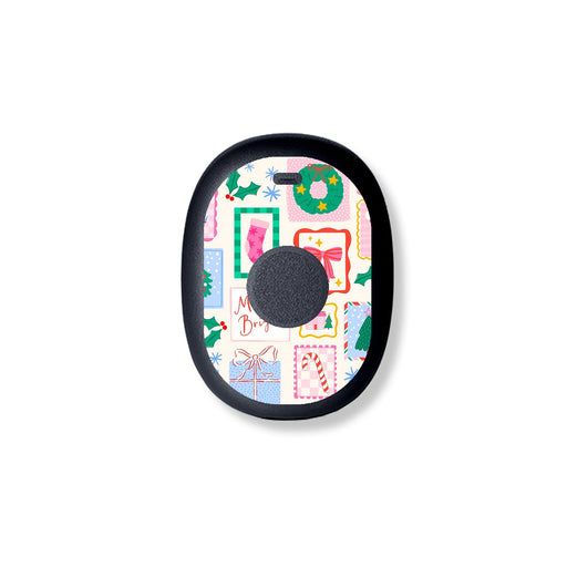 Peelz Holiday Greetings Eversense 365 Smart Transmitter Sticker - Pump Peelz Peelz/Stickers White Smoke
