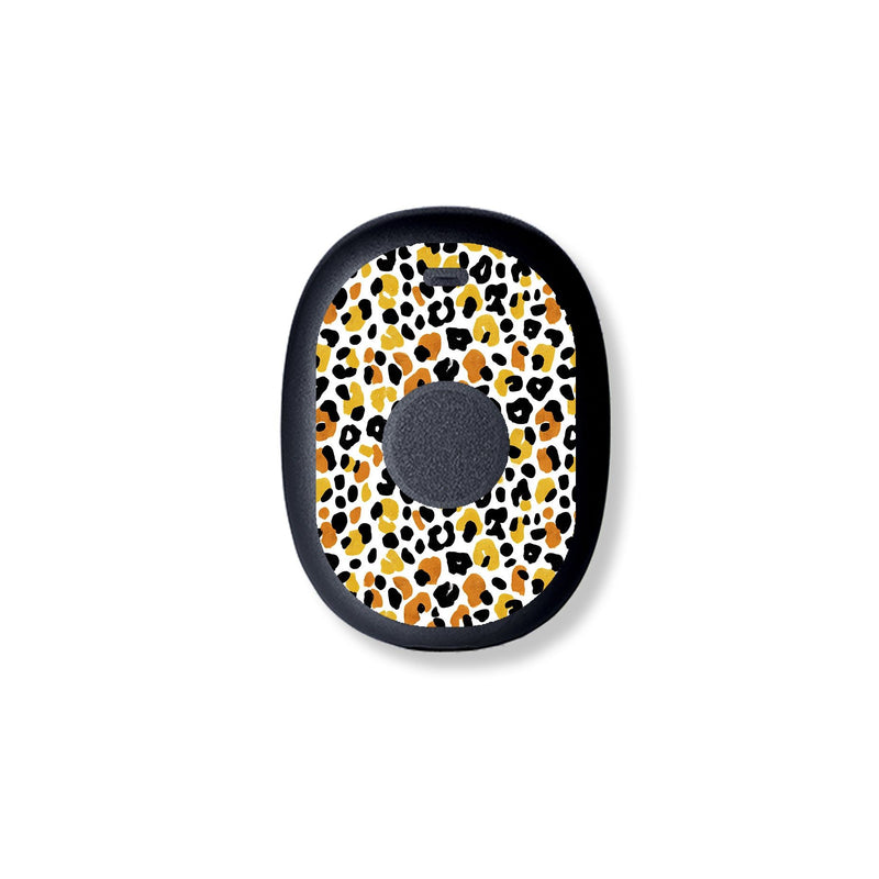 Peelz Golden Leopard Eversense 365 Smart Transmitter Sticker - Pump Peelz Peelz/Stickers White Smoke