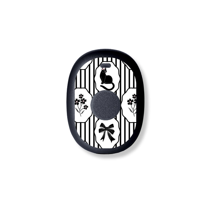 Peelz Midnight Cat Eversense 365 Smart Transmitter Sticker - Pump Peelz Peelz/Stickers White Smoke