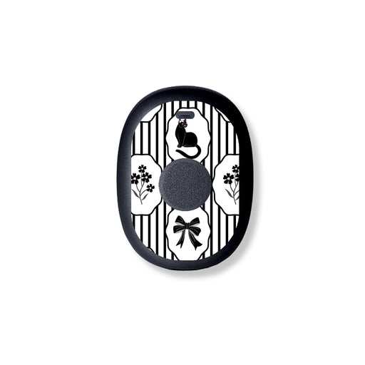 Peelz Midnight Cat Eversense 365 Smart Transmitter Sticker - Pump Peelz Peelz/Stickers White Smoke
