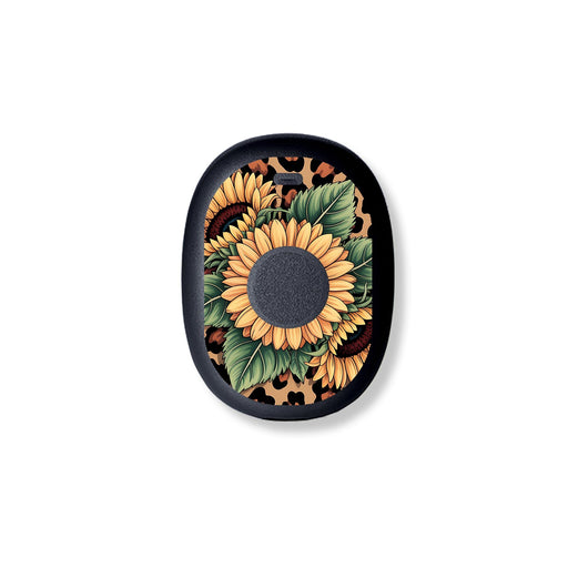 Peelz Wild Sunflower Eversense 365 Smart Transmitter Sticker - Pump Peelz Peelz/Stickers White Smoke