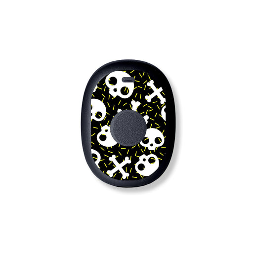 Peelz Bone Pop Eversense 365 Smart Transmitter Sticker - Pump Peelz Peelz/Stickers Black
