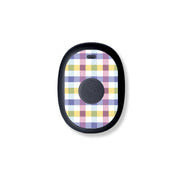 Peelz Spring Plaid Eversense 365 Smart Transmitter Peelz/Stickers White Smoke