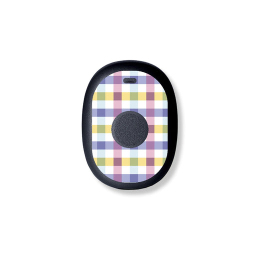 Peelz Spring Plaid Eversense 365 Smart Transmitter Peelz/Stickers White Smoke