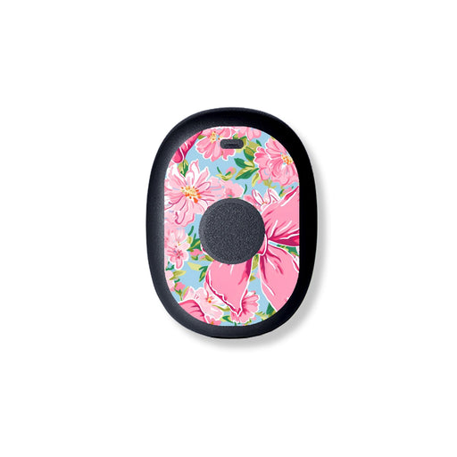 Peelz Blossom Bows Eversense 365 Smart Transmitter Peelz/Stickers White Smoke