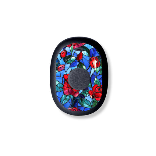 Peelz Crimson Blooms Eversense 365 Smart Transmitter Peelz/Stickers White Smoke