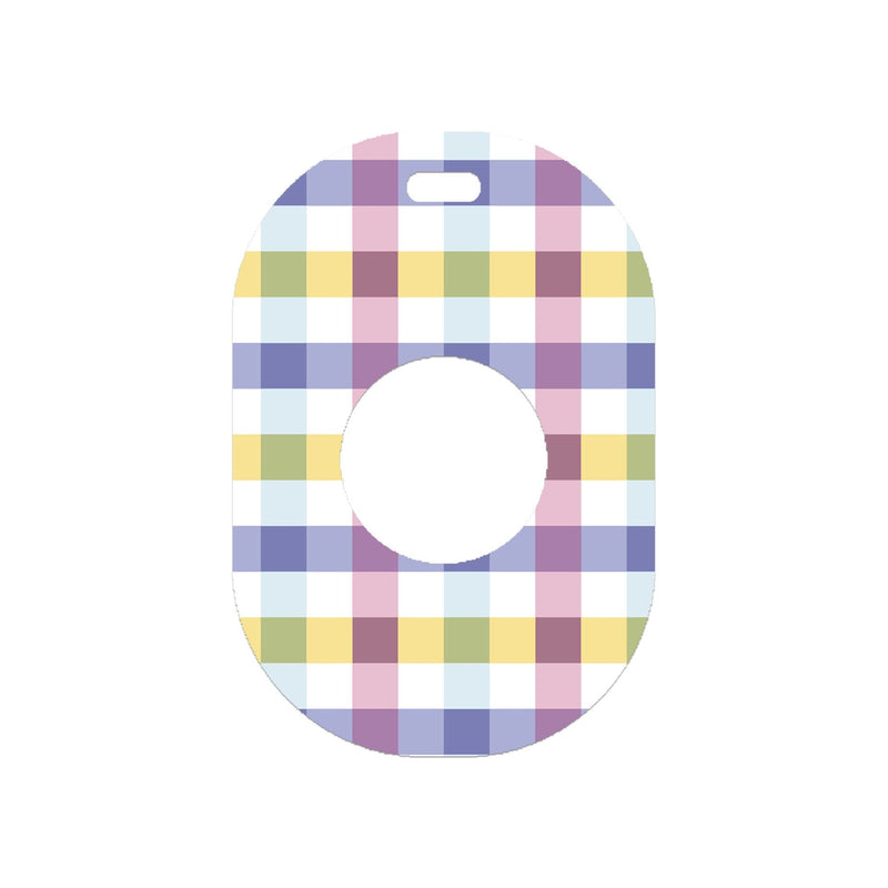 Peelz Spring Plaid Eversense 365 Smart Transmitter Peelz/Stickers White Smoke