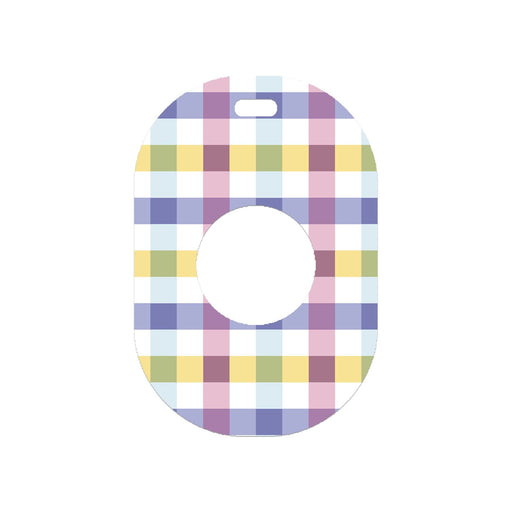 Peelz Spring Plaid Eversense 365 Smart Transmitter Peelz/Stickers White Smoke