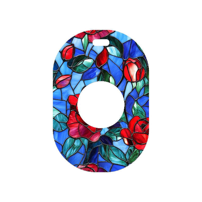 Peelz Crimson Blooms Eversense 365 Smart Transmitter Peelz/Stickers White Smoke