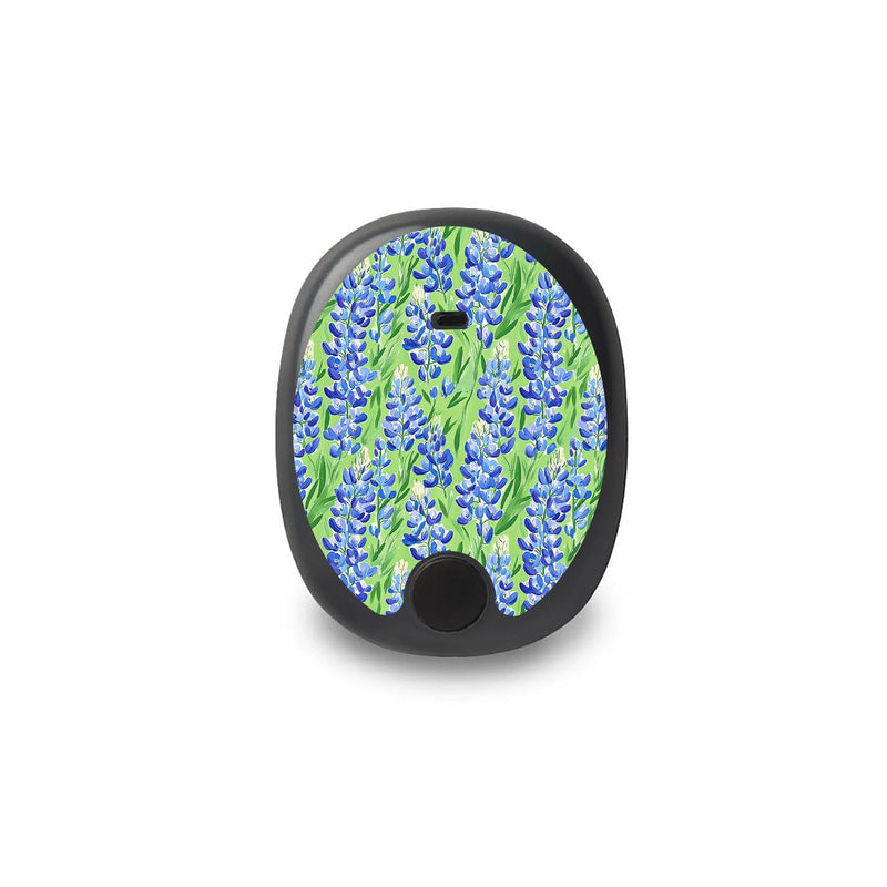 Peelz Blue Blooms Eversense Smart Transmitter Peelz/Stickers White Smoke
