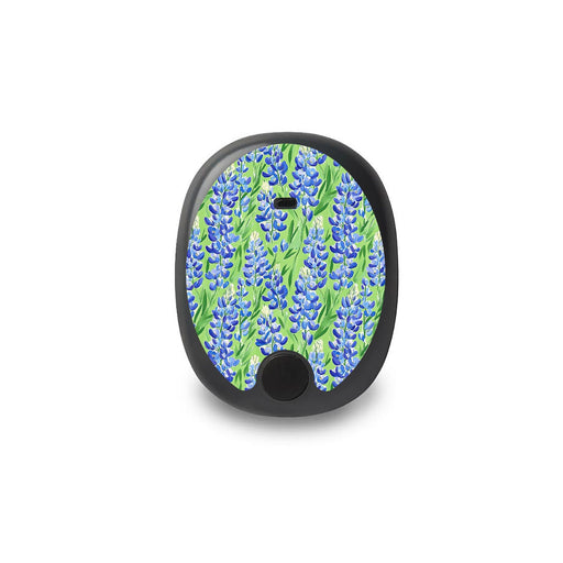 Peelz Blue Blooms Eversense Smart Transmitter Peelz/Stickers White Smoke