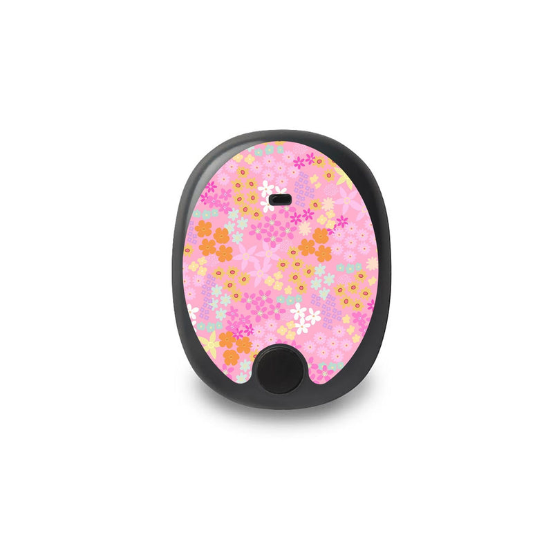 Peelz Pink Petals Eversense Smart Transmitter Sticker - Pump Peelz Peelz/Stickers White Smoke