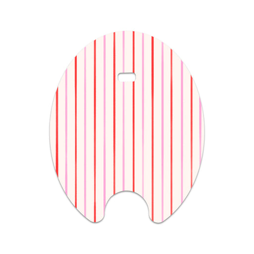 Peelz Peppermint Stripes Eversense Smart Transmitter Sticker - Pump Peelz Peelz/Stickers White Smoke