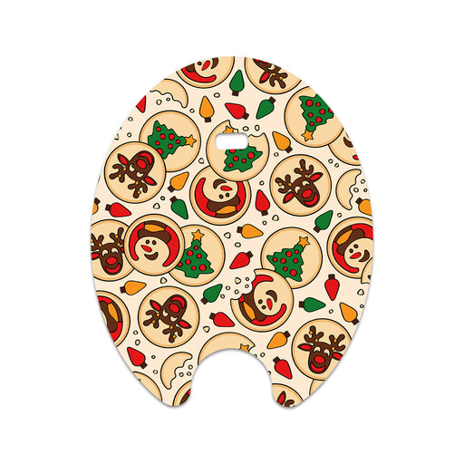 Peelz Santa's Cookies Eversense Smart Transmitter Sticker - Pump Peelz Peelz/Stickers White Smoke
