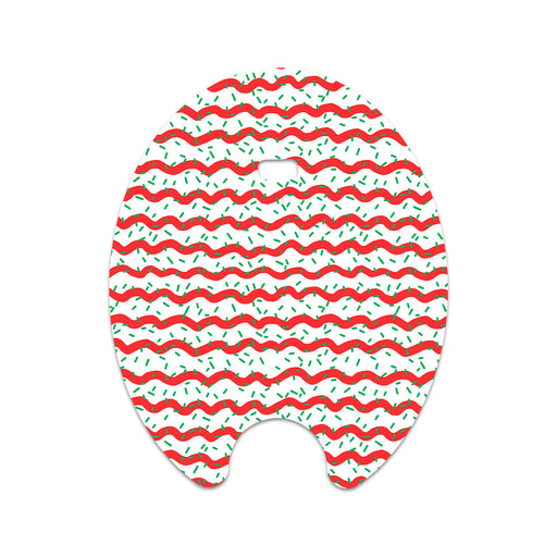 Peelz Christmas Icing Eversense Smart Transmitter Sticker - Pump Peelz Peelz/Stickers White Smoke