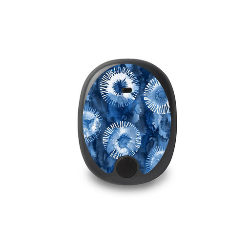 Peelz Monochrome Blue Tie Dye Eversense Smart Transmitter Peelz/Stickers White Smoke